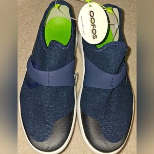 OOFOS Blue Slip-On Sneakers